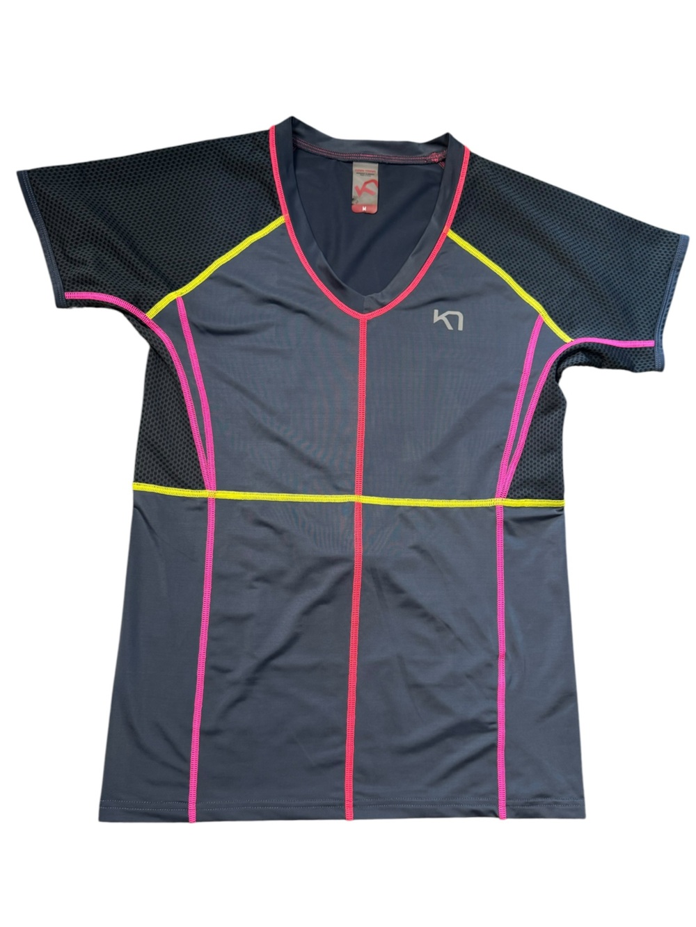 Kari Traa Short Sleeve V-Neck Training Top size M
